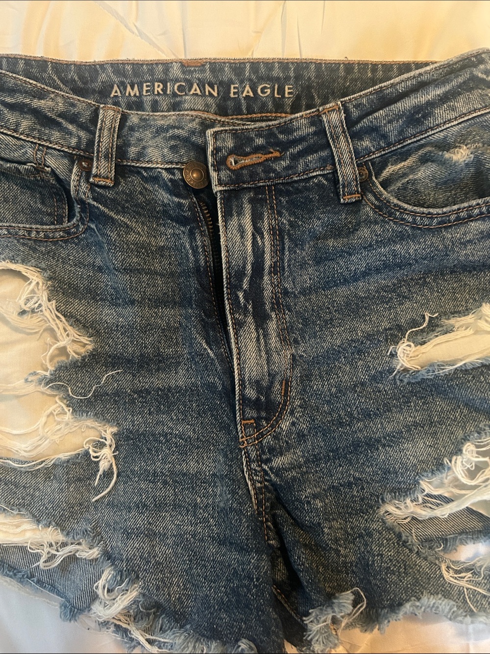 American Eagle Outfitters Ripped Denim Shorts